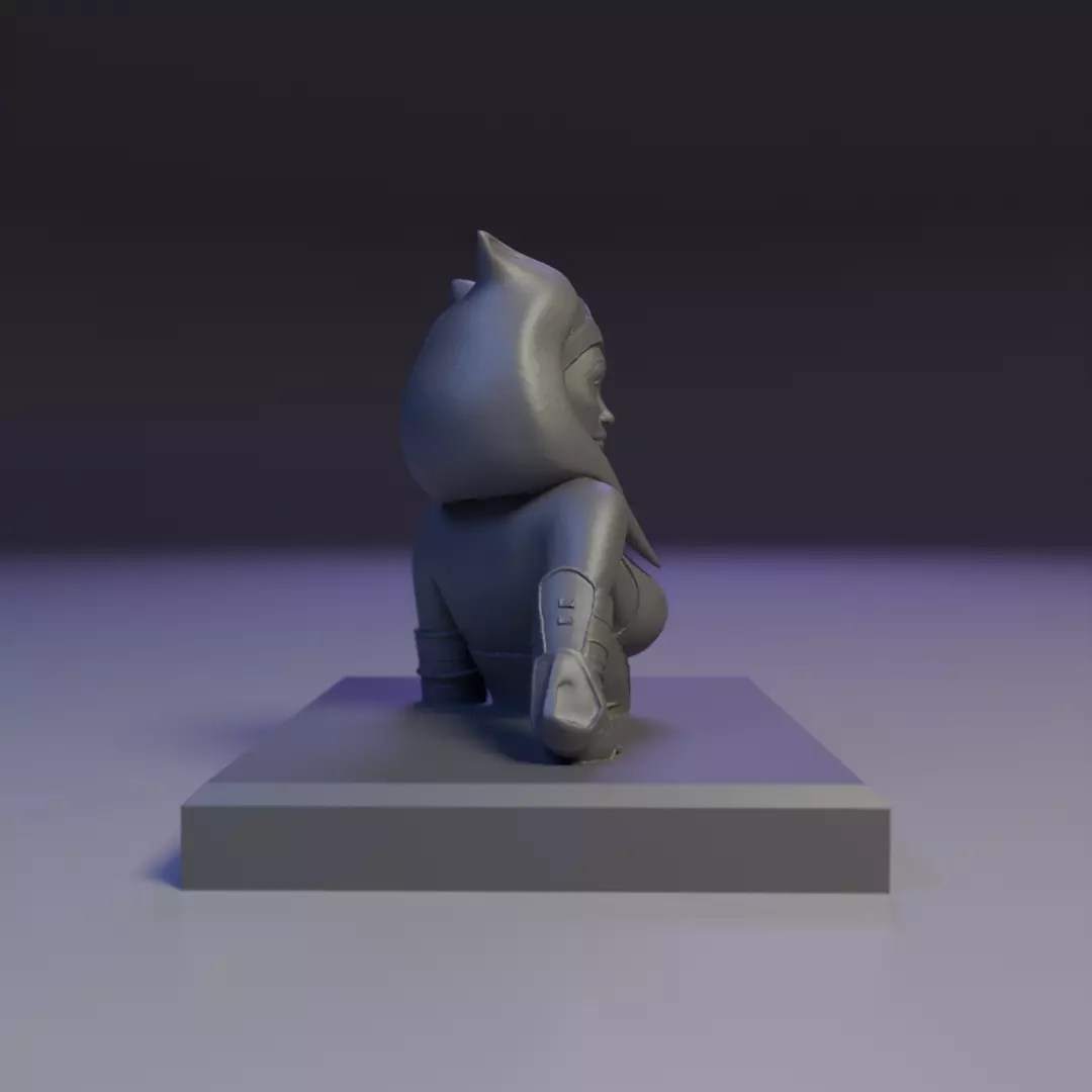 bust of Ahsoka Tano 3D print model_1