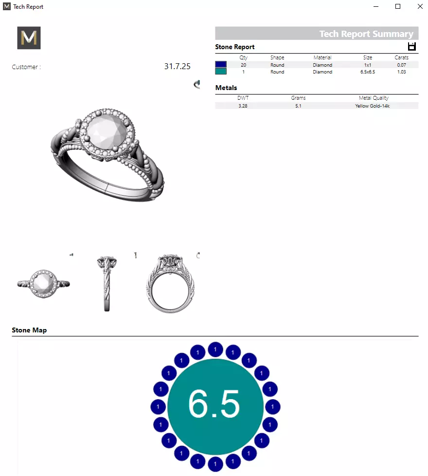 Verragio ring 3D print model_6