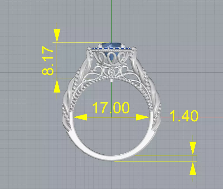 Verragio ring 3D print model_2