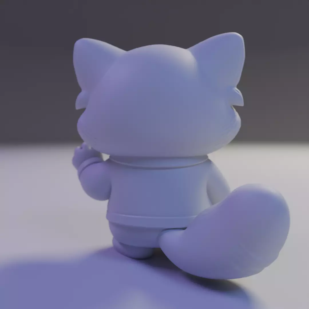 red panda cute 3D print model_6