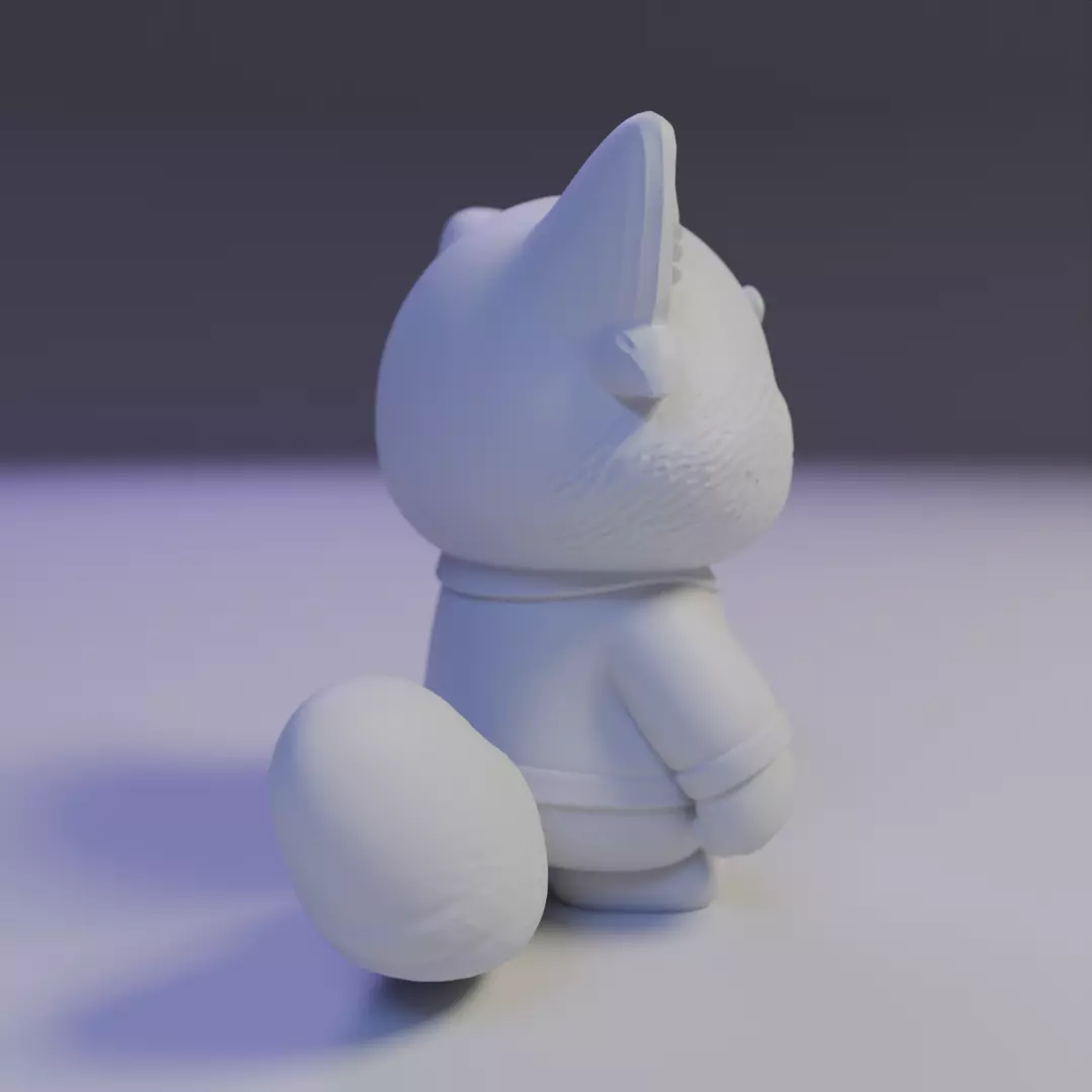 red panda cute 3D print model_14