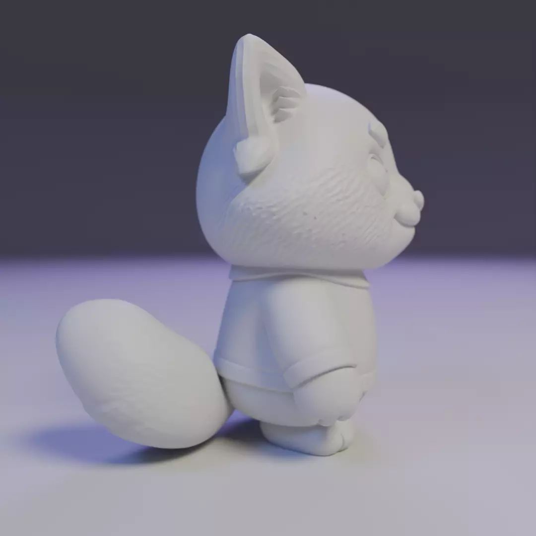 red panda cute 3D print model_2