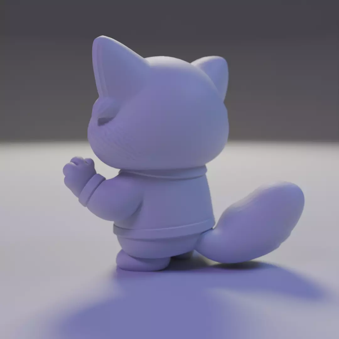 red panda cute 3D print model_12