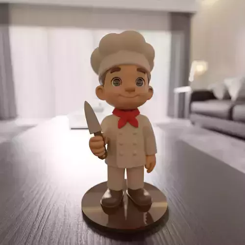 child cook 3D print model