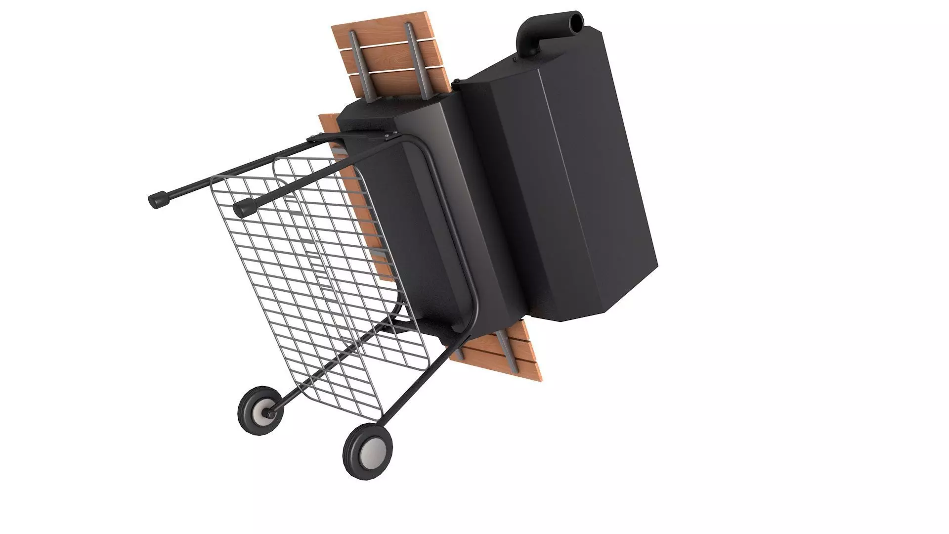 Barbecue grill  3D model_2