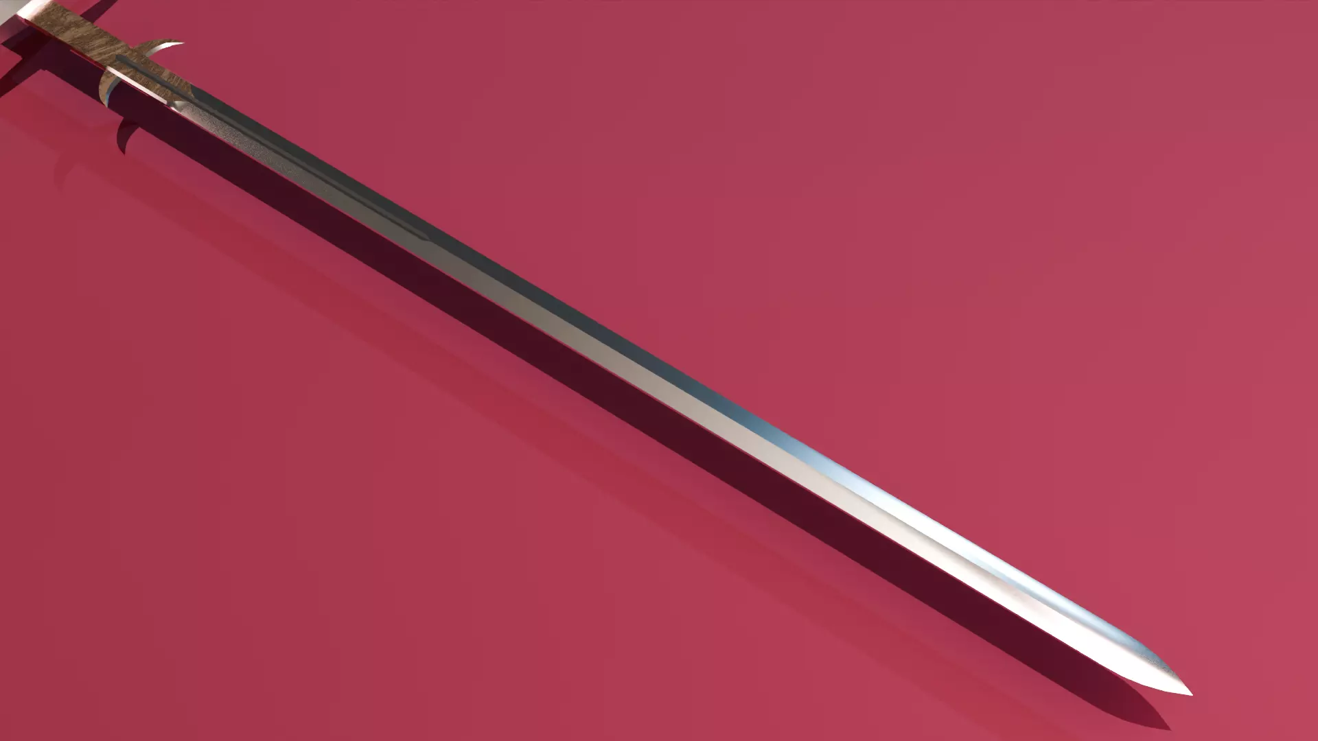 Brand New Zweihander Large Sword PBR Game Ready Low-poly 3D model_3