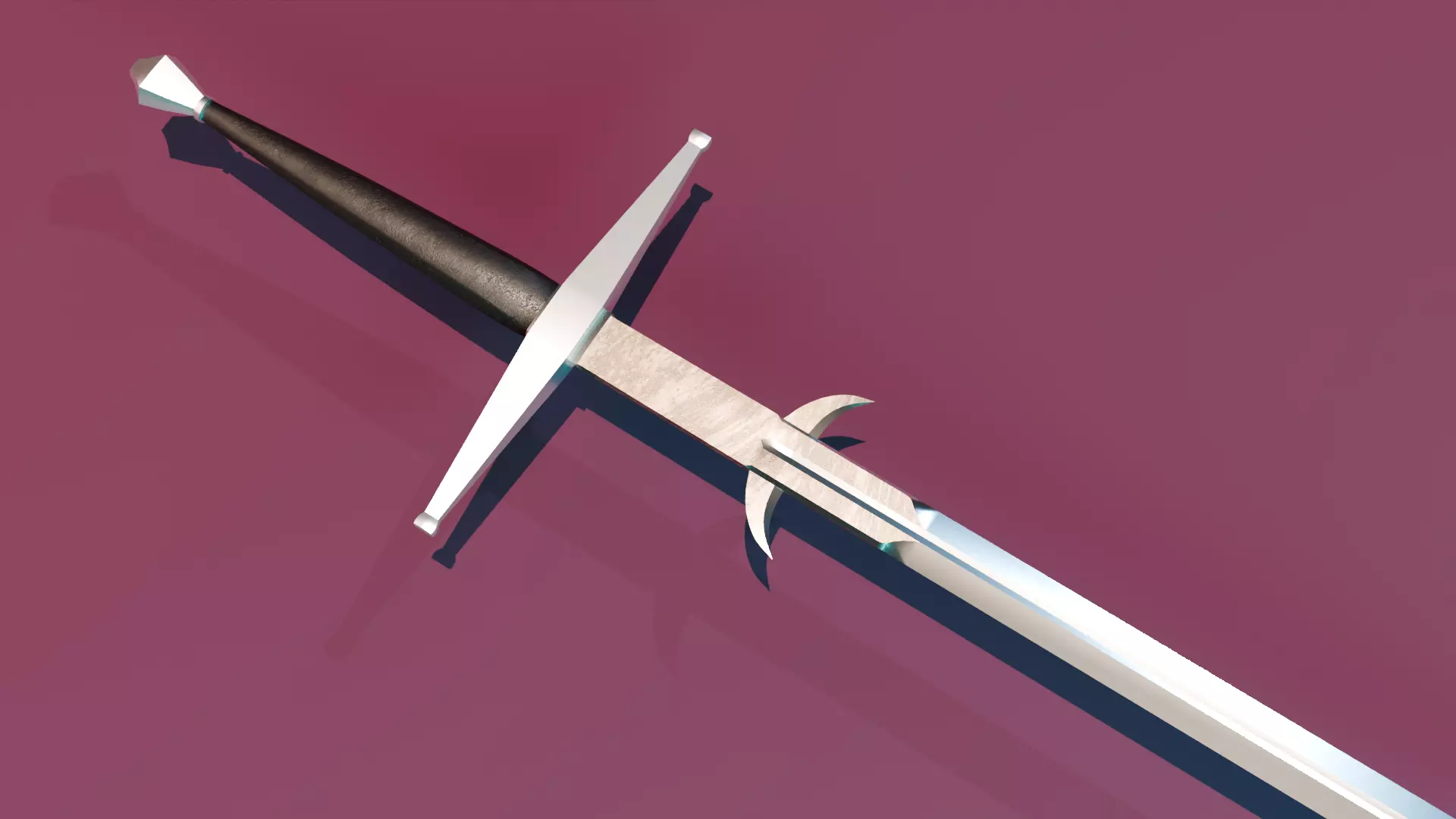 Brand New Zweihander Large Sword PBR Game Ready Low-poly 3D model_1