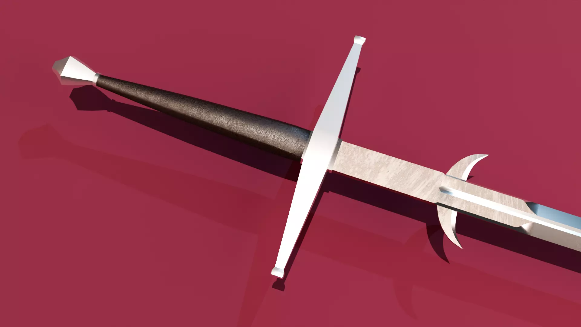 Brand New Zweihander Large Sword PBR Game Ready Low-poly 3D model_5