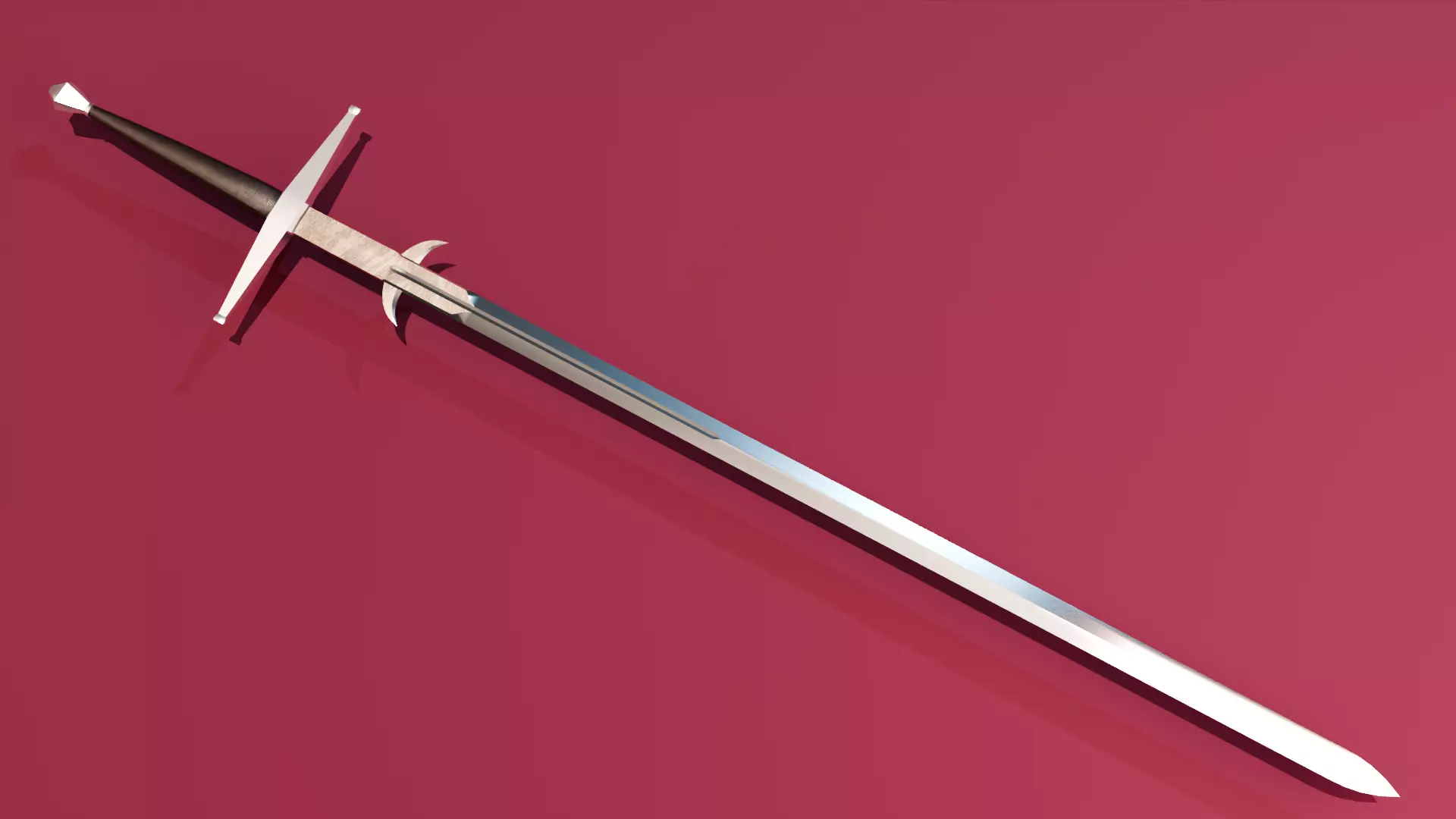 Brand New Zweihander Large Sword PBR Game Ready Low-poly 3D model_6