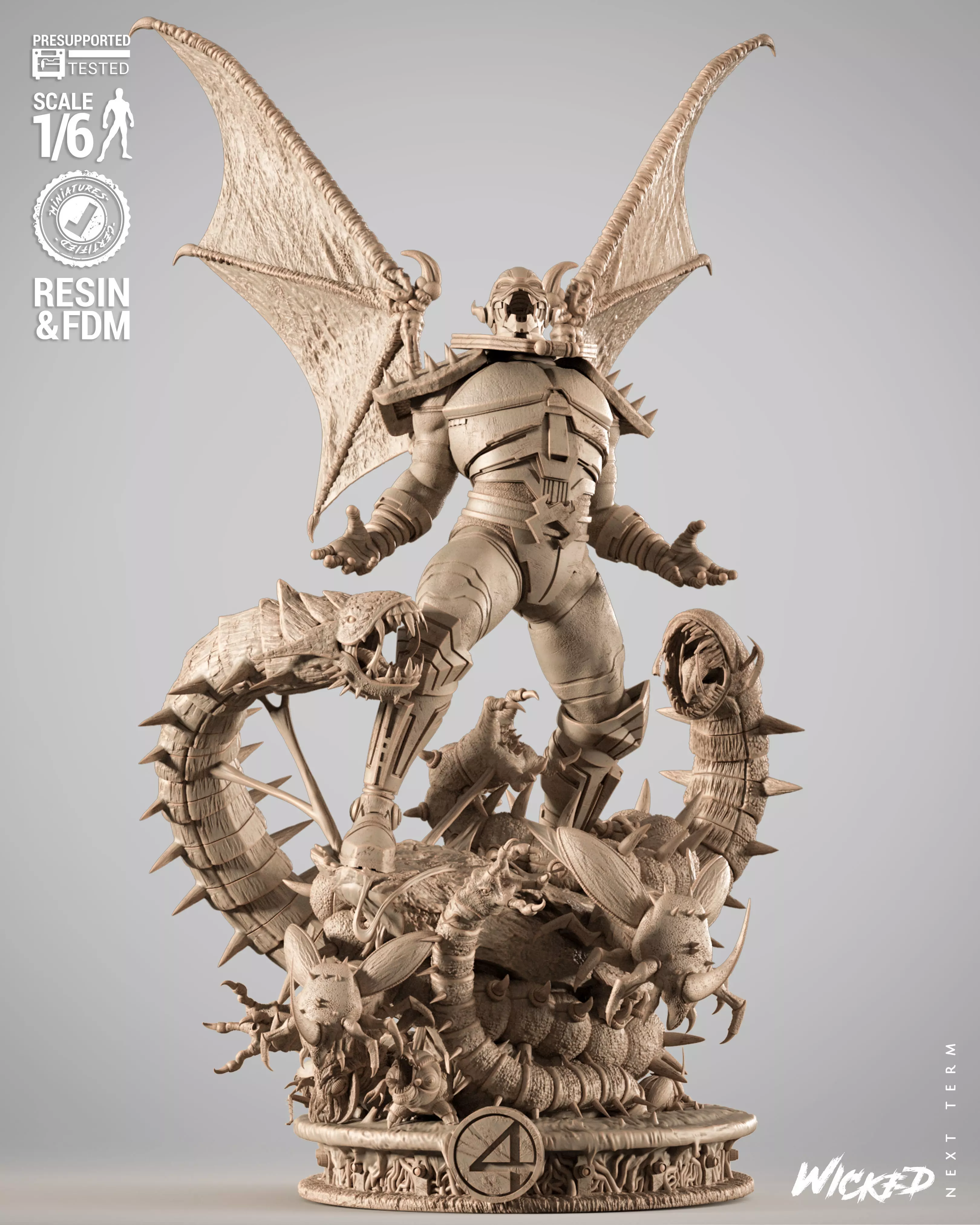 Wicked Marvel Annihilus Sculpture 3D print model