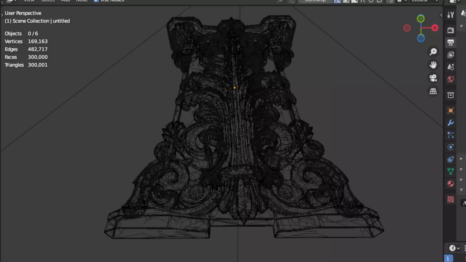 Column capital classic decorative ornament cnc 3d printing 05 3D print model_6