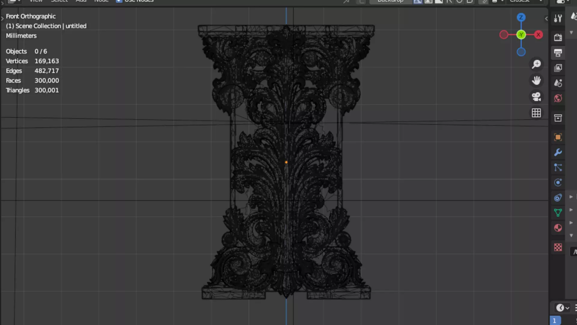 Column capital classic decorative ornament cnc 3d printing 05 3D print model_5