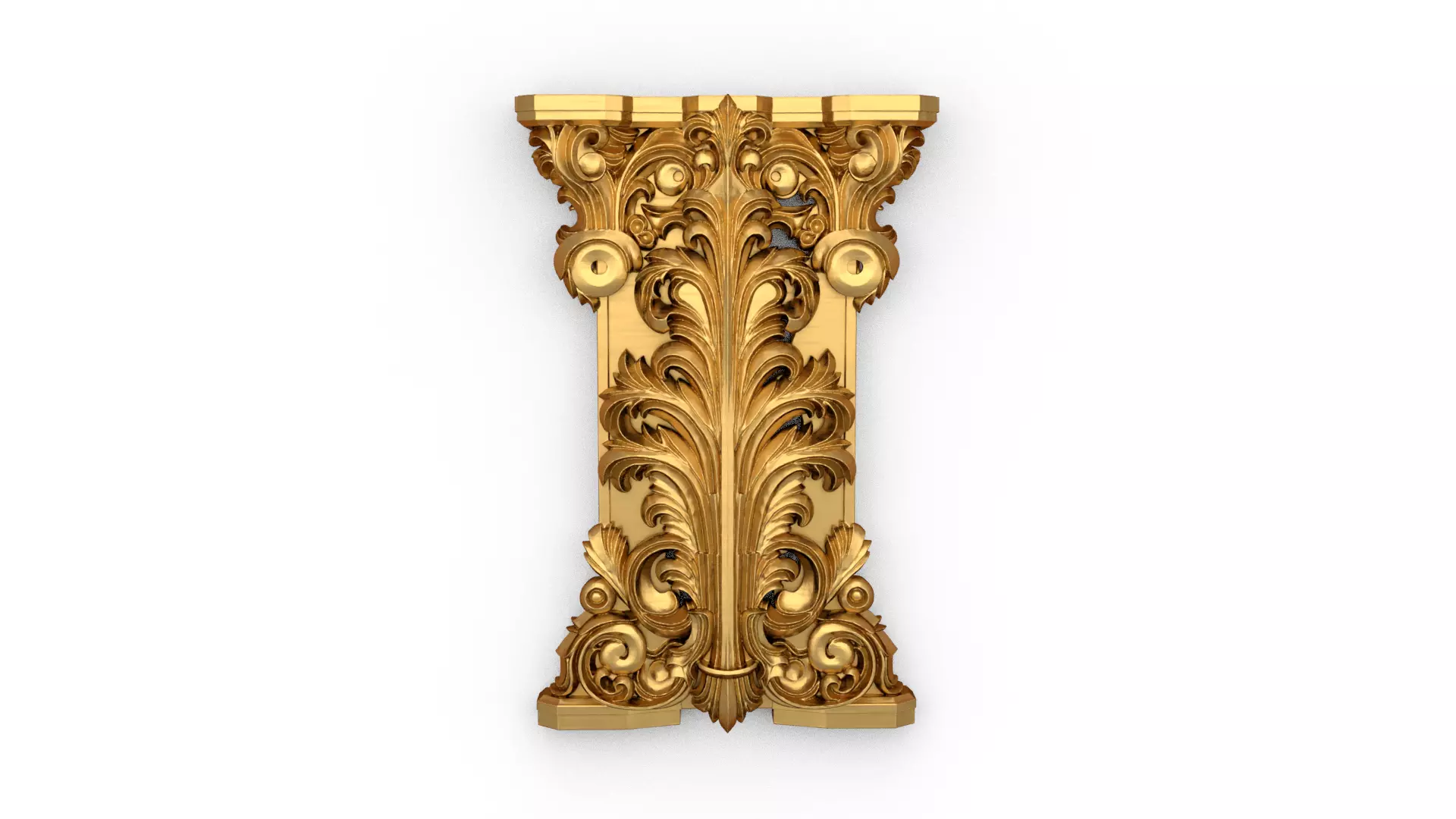 Column capital classic decorative ornament cnc 3d printing 05 3D print model_0