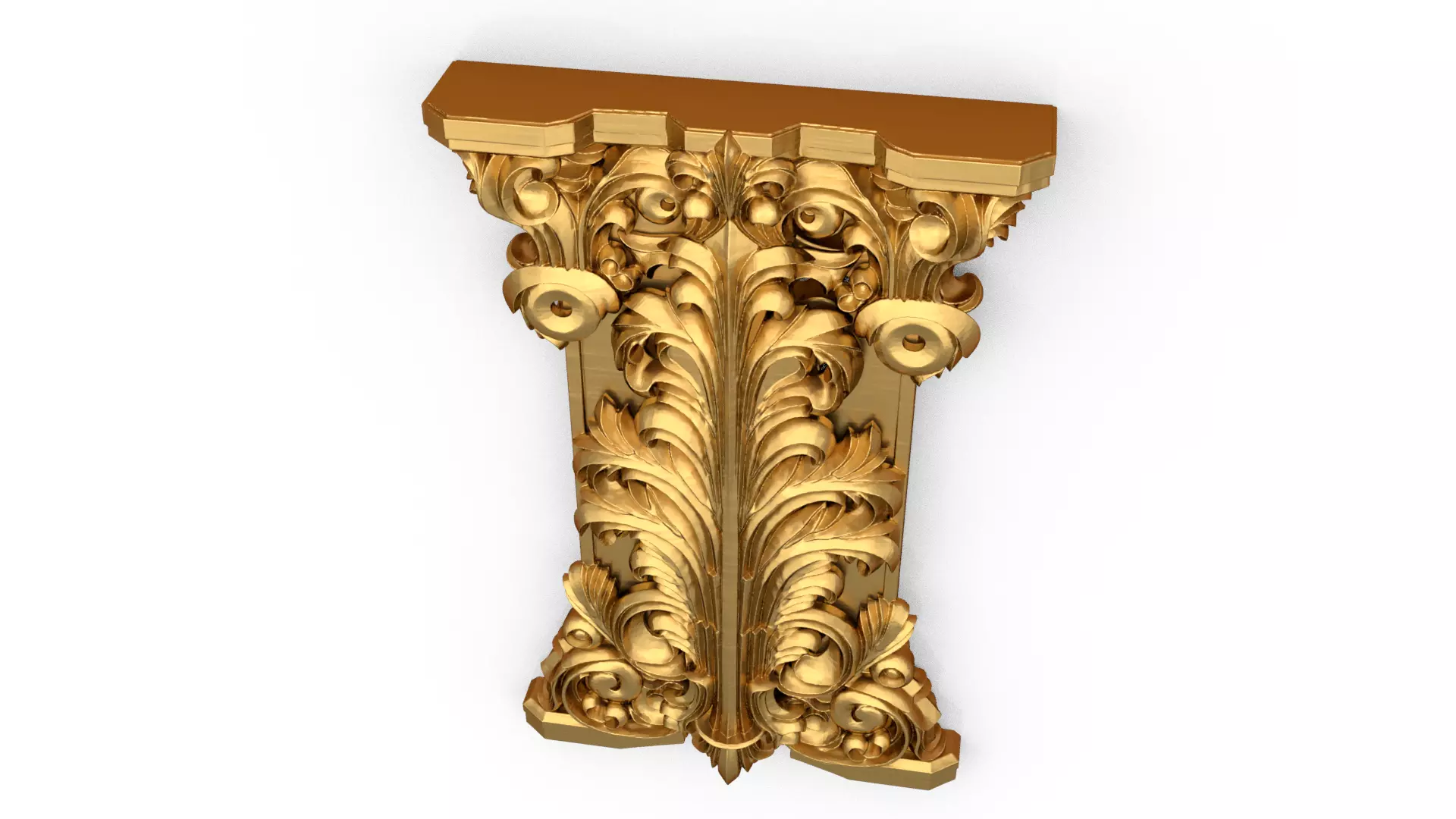 Column capital classic decorative ornament cnc 3d printing 05 3D print model_3