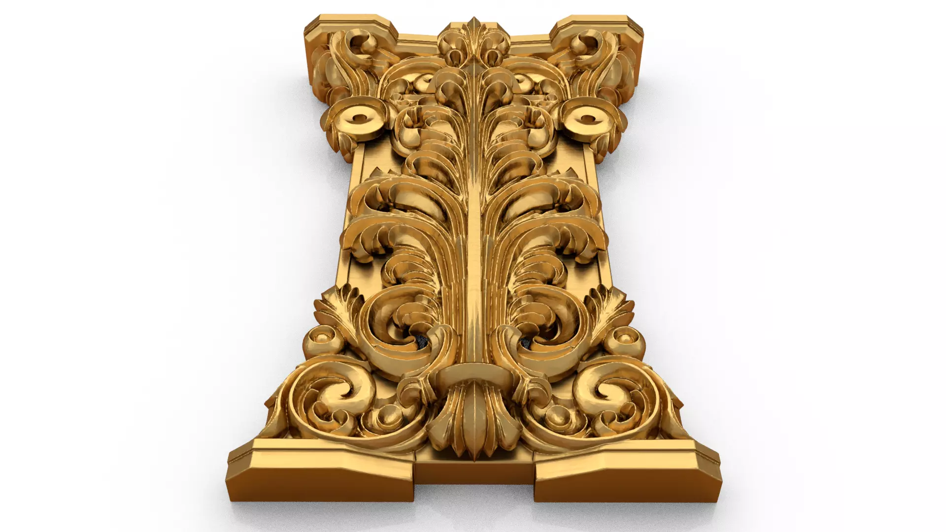Column capital classic decorative ornament cnc 3d printing 05 3D print model_4
