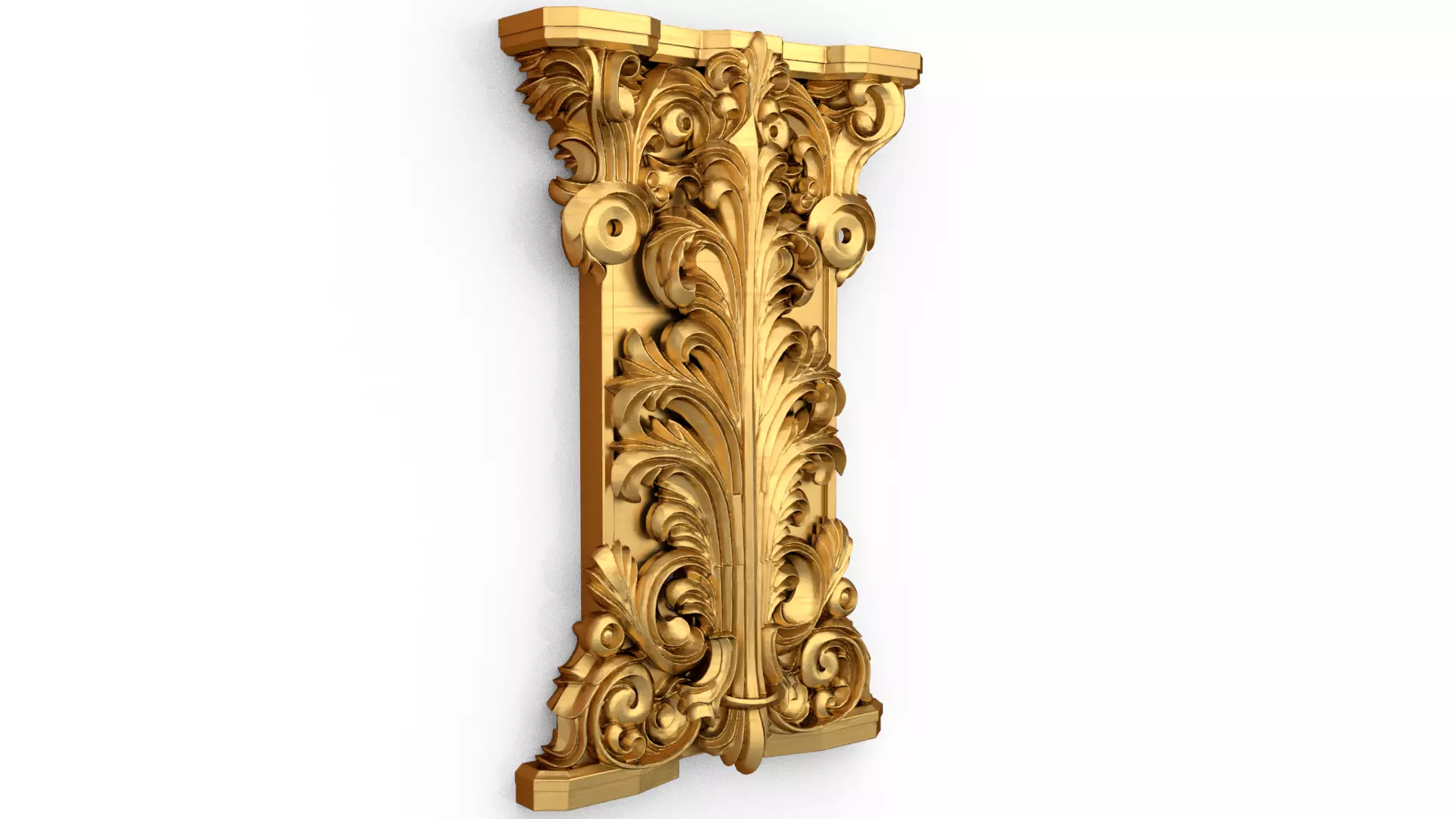 Column capital classic decorative ornament cnc 3d printing 05 3D print model_2