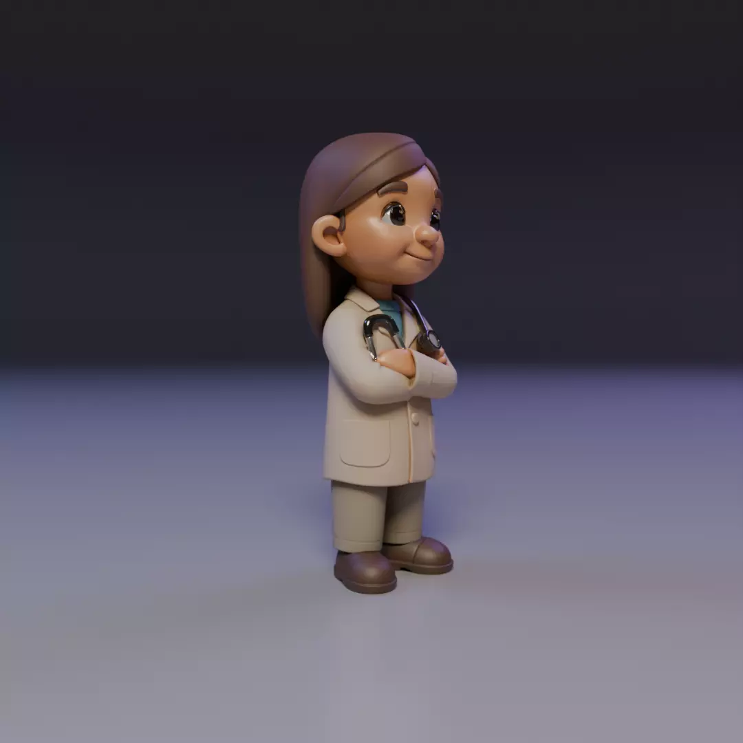 child doctor 3D print model_7