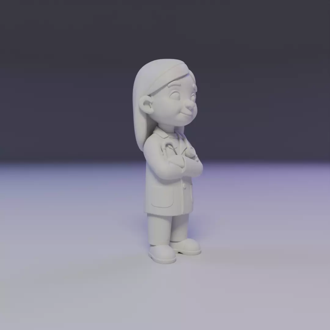 child doctor 3D print model_8