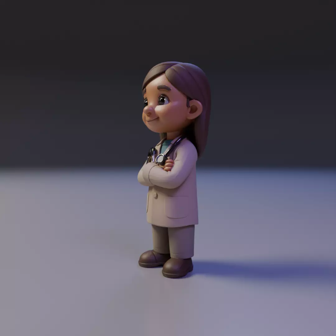 child doctor 3D print model_9