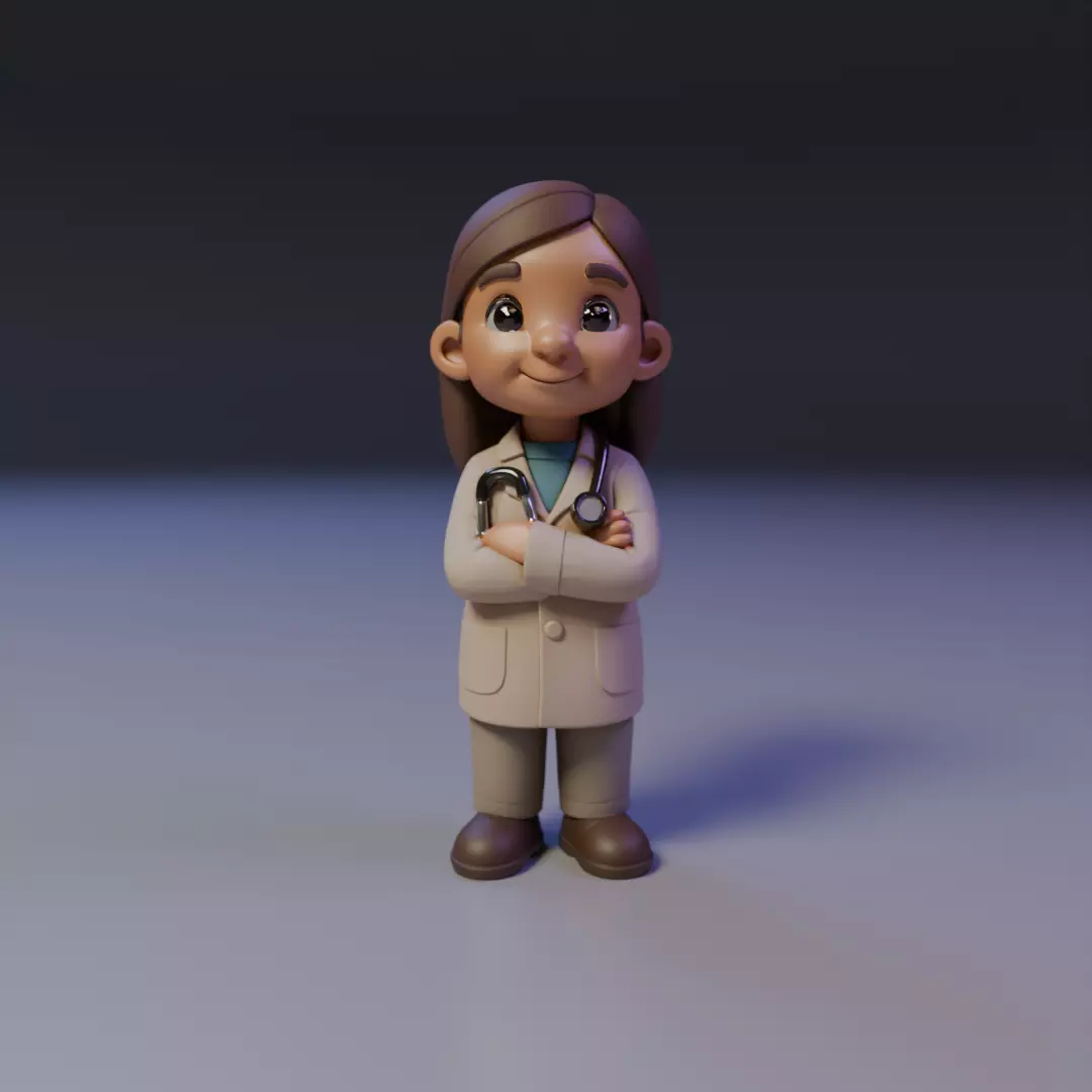 child doctor 3D print model_15