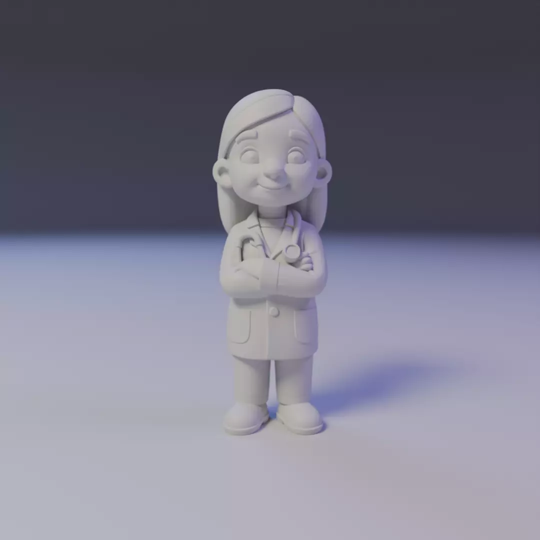 child doctor 3D print model_16
