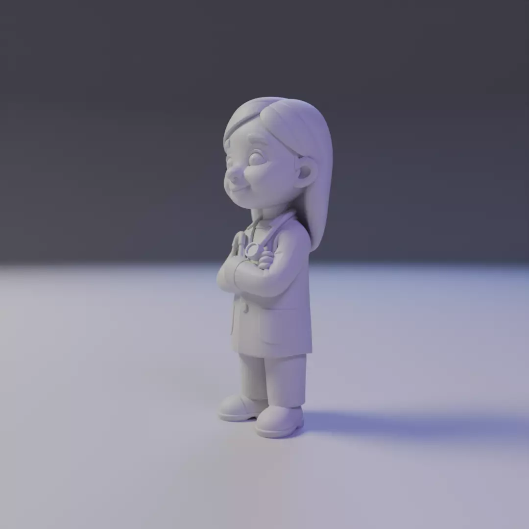 child doctor 3D print model_10