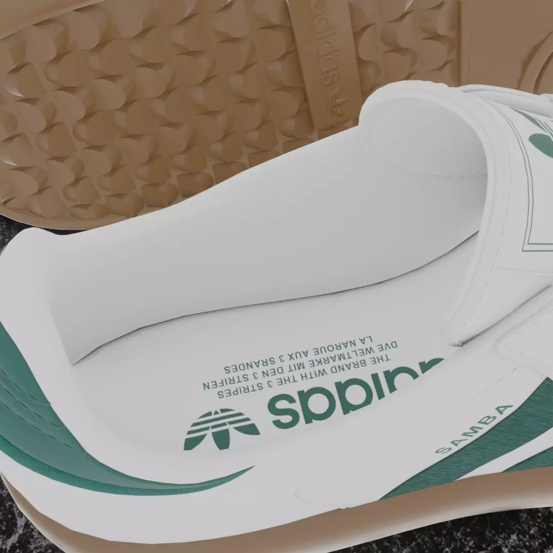 ADIDAS SAMBA OG 3D SHOES Low-poly 3D model_11