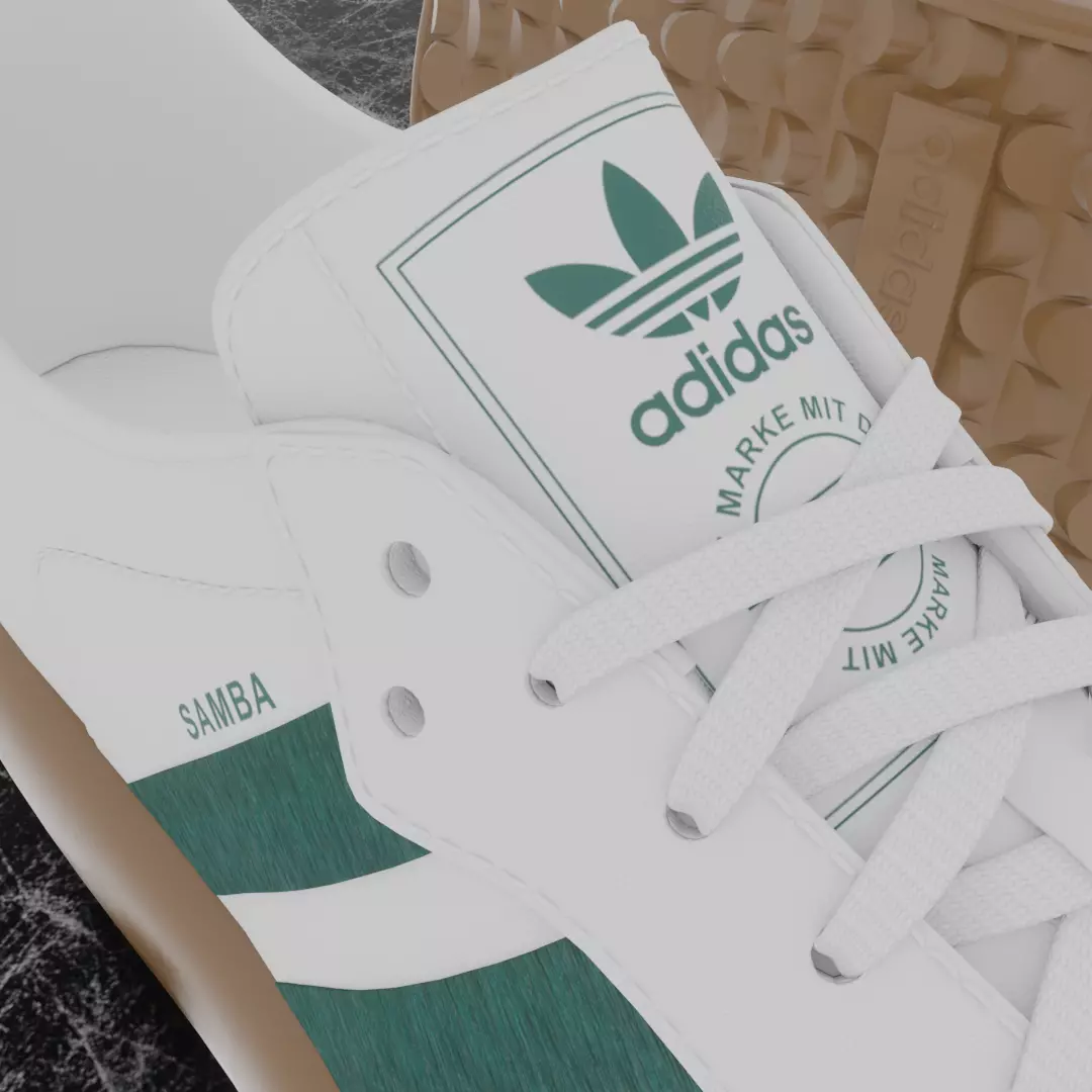 ADIDAS SAMBA OG 3D SHOES Low-poly 3D model_10