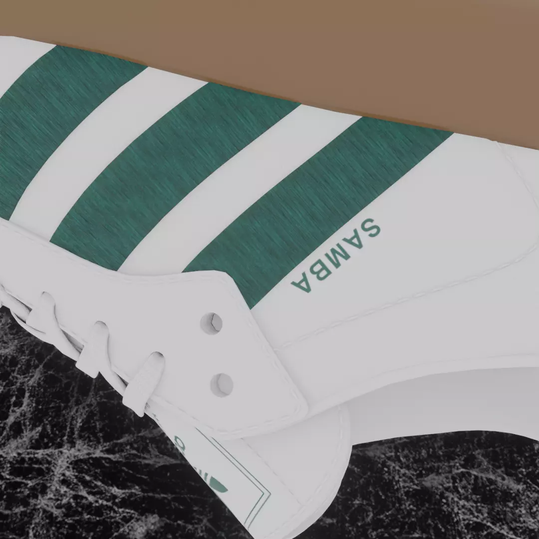 ADIDAS SAMBA OG 3D SHOES Low-poly 3D model_8