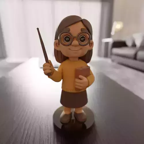 child teacher 3D print model