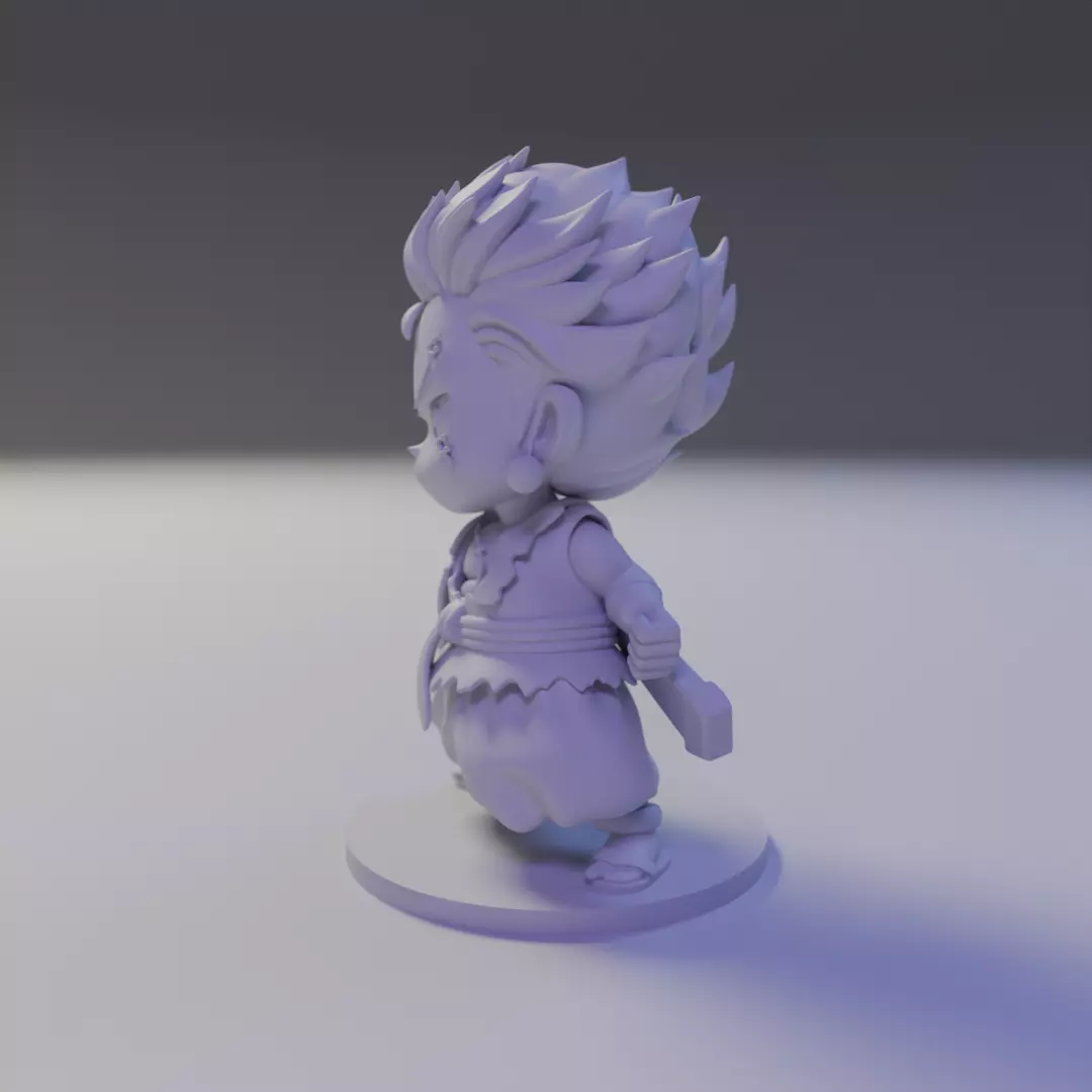 Roronoa Zoro chibi 3D print model_4