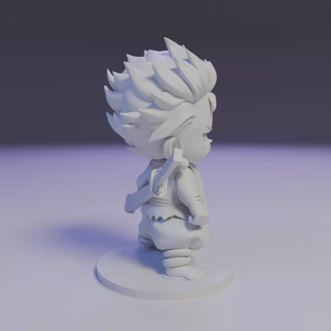 Roronoa Zoro chibi 3D print model_2