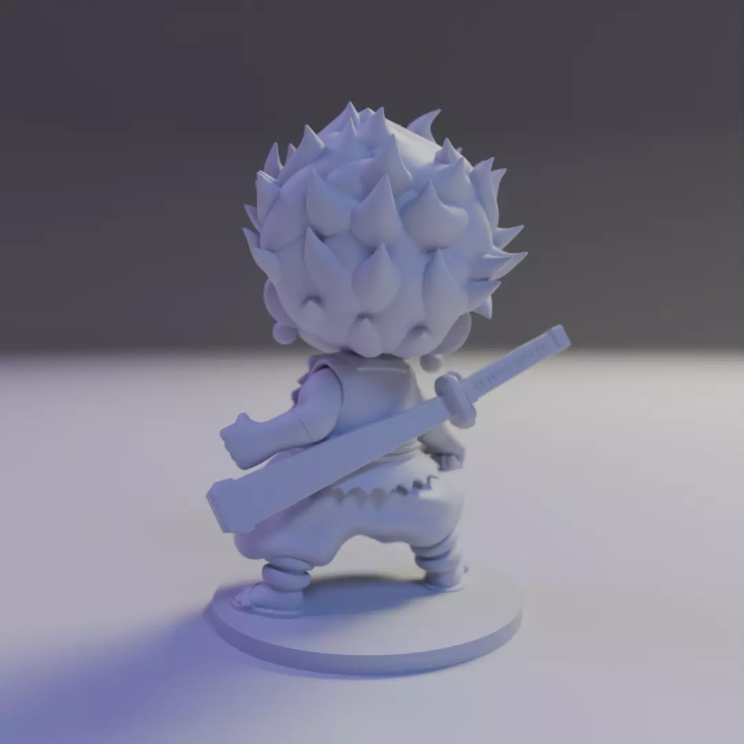 Roronoa Zoro chibi 3D print model_6