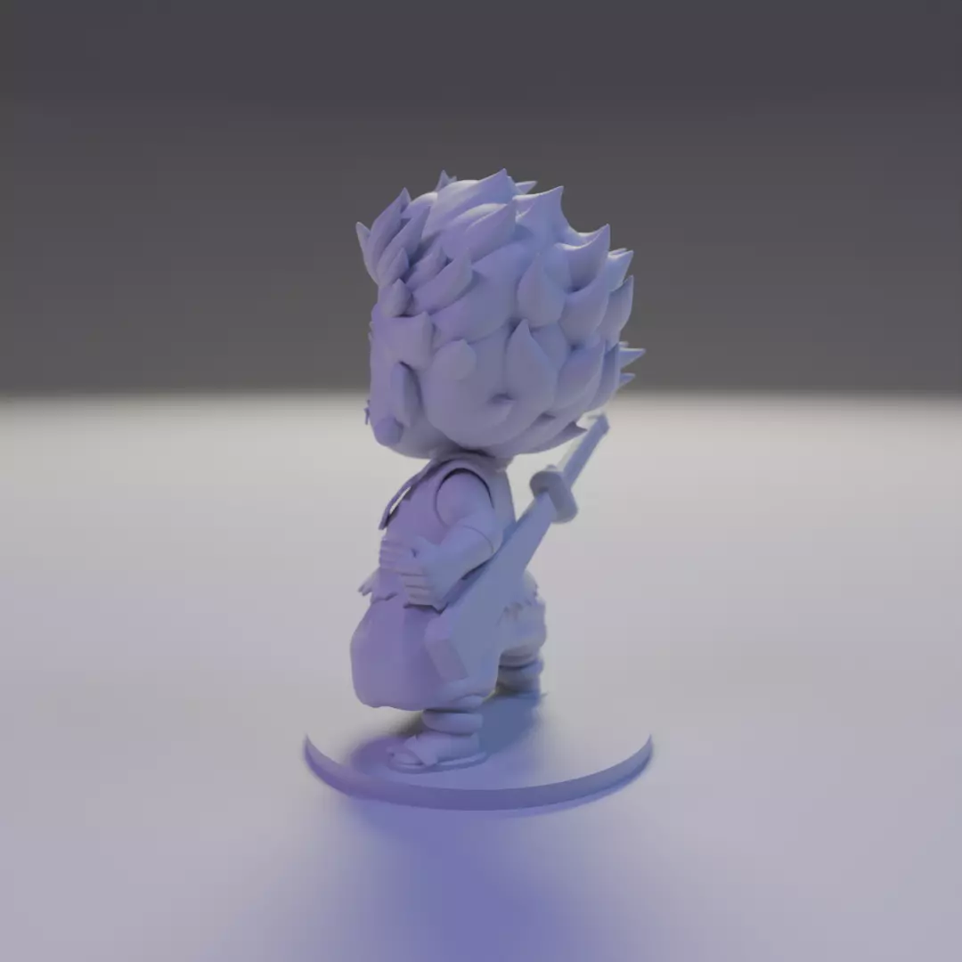 Roronoa Zoro chibi 3D print model_12