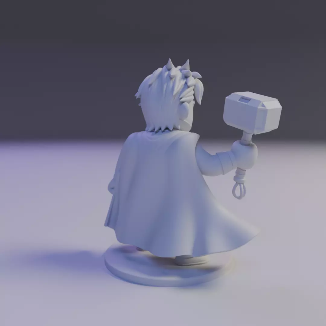 thor chibi 3D print model_14