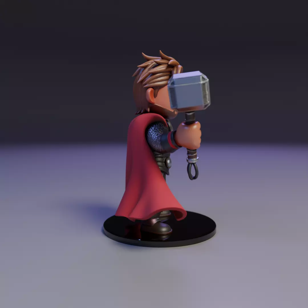 thor chibi 3D print model_1