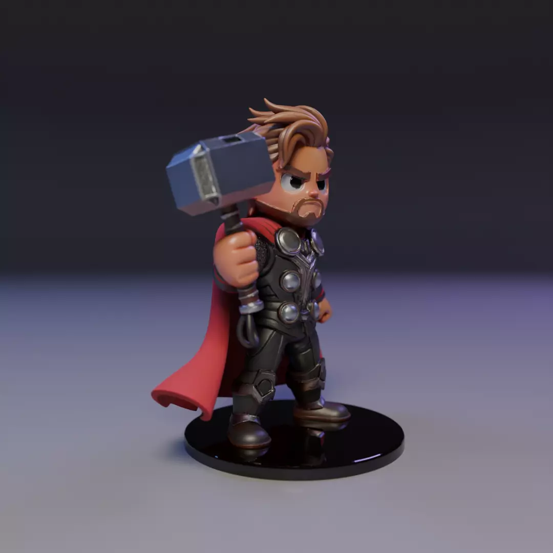 thor chibi 3D print model_7