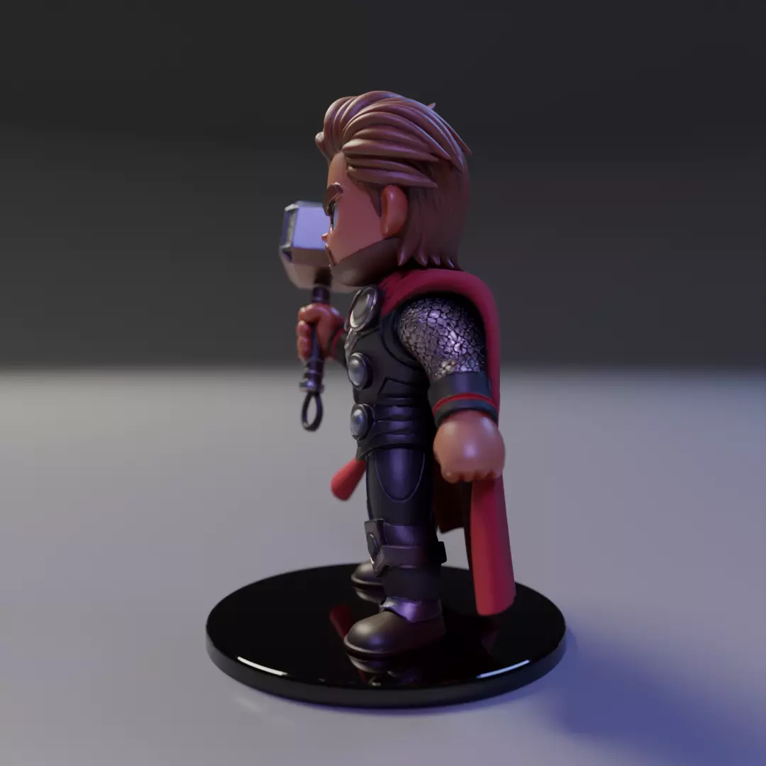 thor chibi 3D print model_3