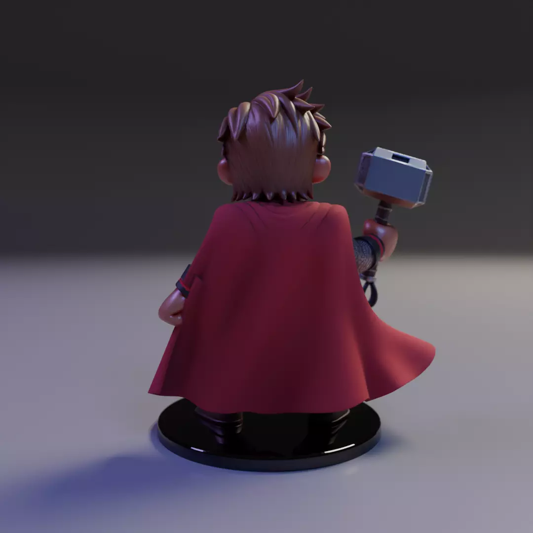 thor chibi 3D print model_5