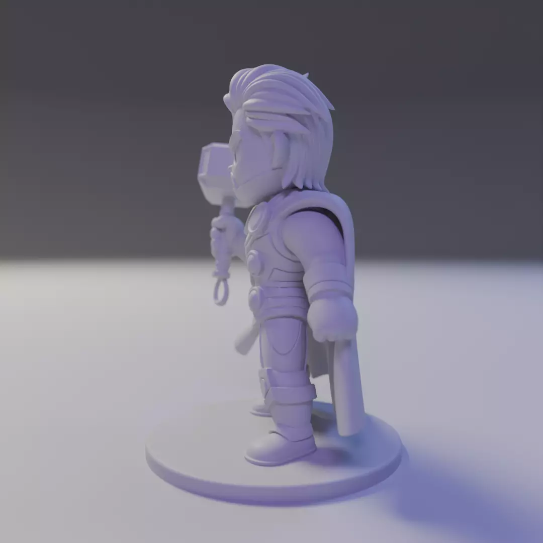 thor chibi 3D print model_4