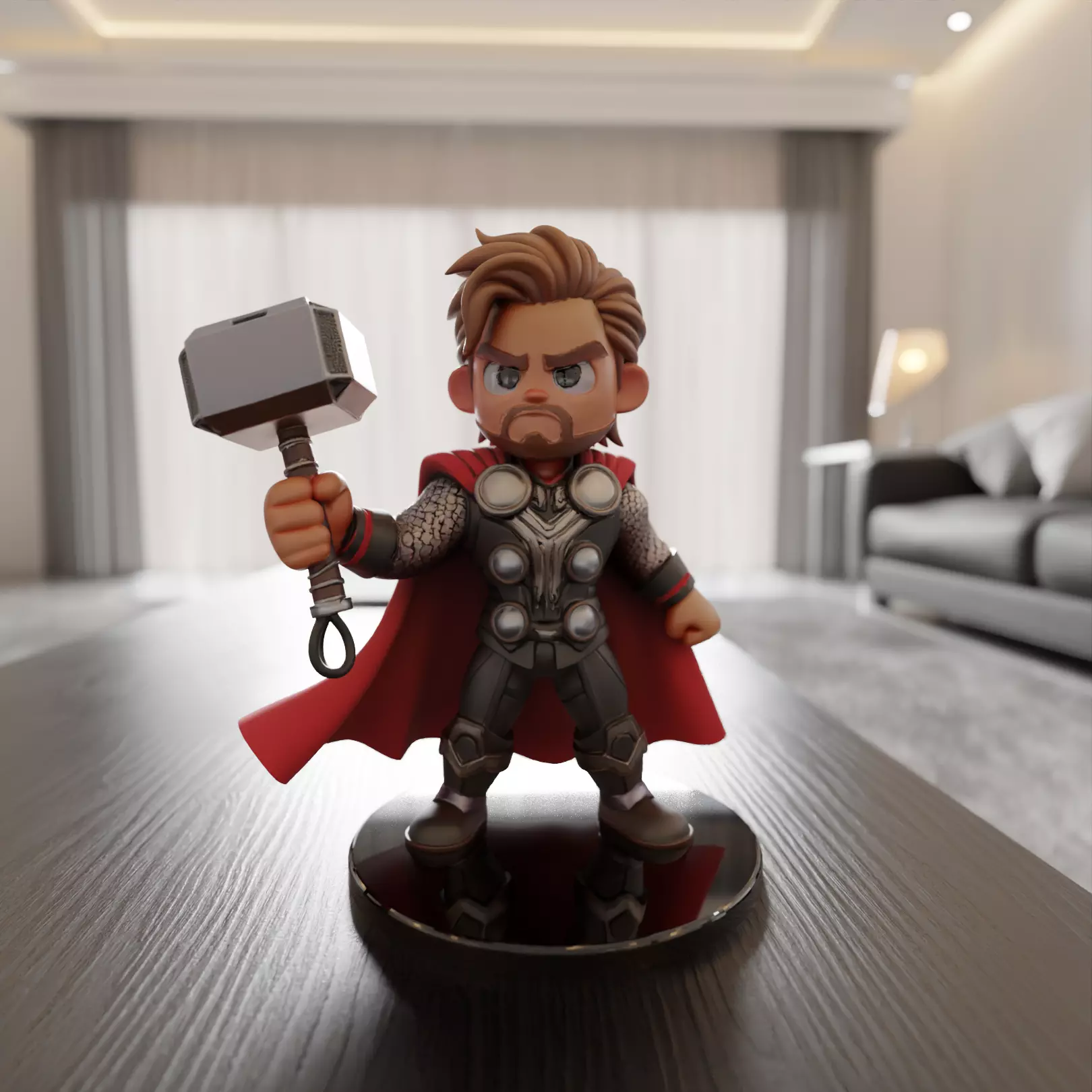 thor chibi 3D print model_0