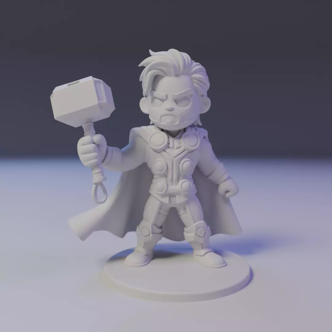 thor chibi 3D print model_16