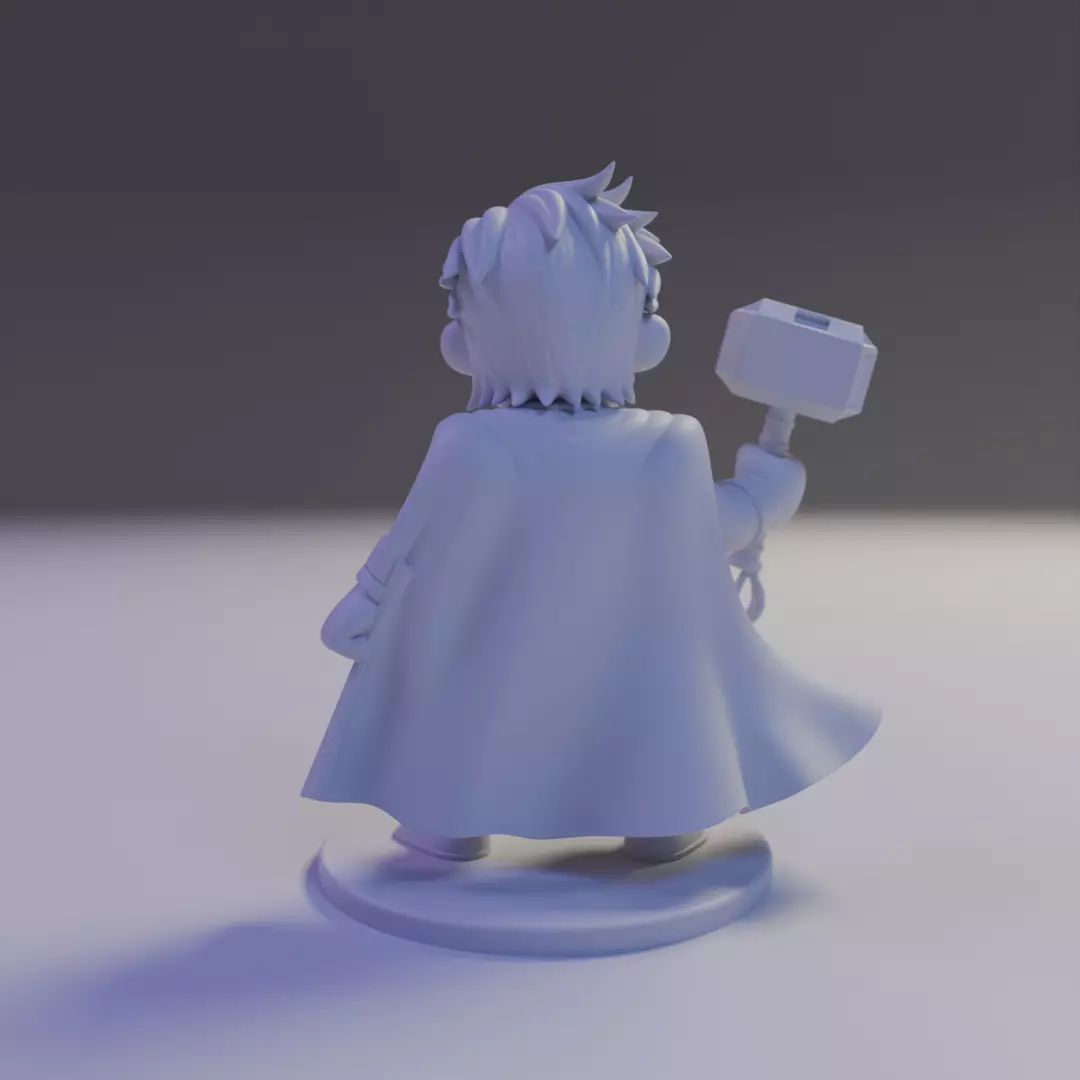 thor chibi 3D print model_6