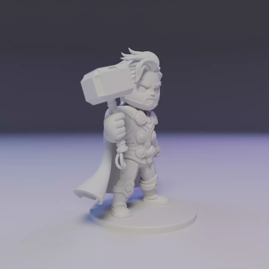 thor chibi 3D print model_8