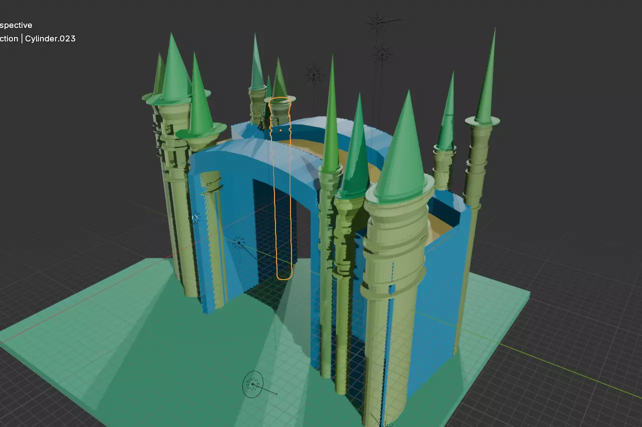 Game model 3d ready towers 3D print model_1