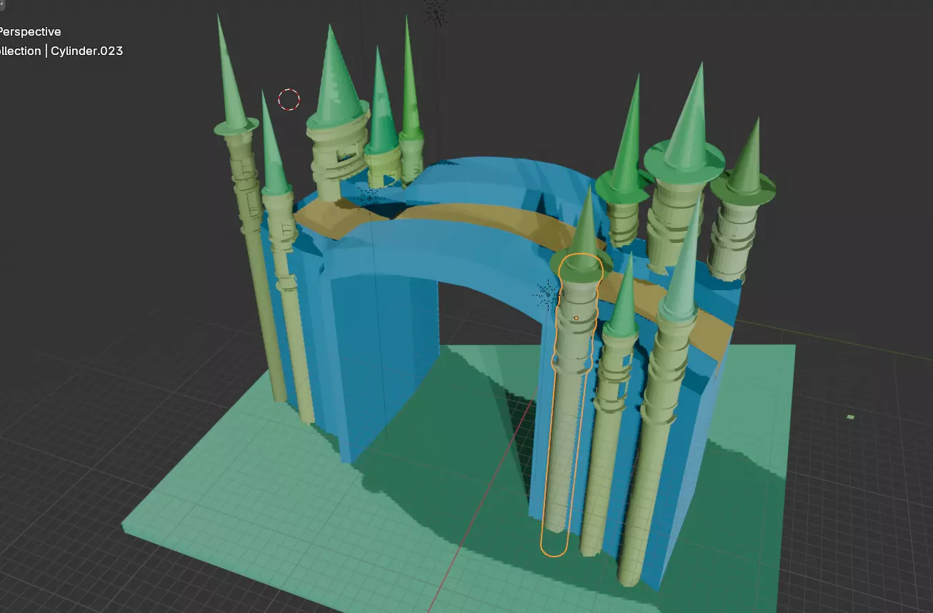 Game model 3d ready towers 3D print model_2