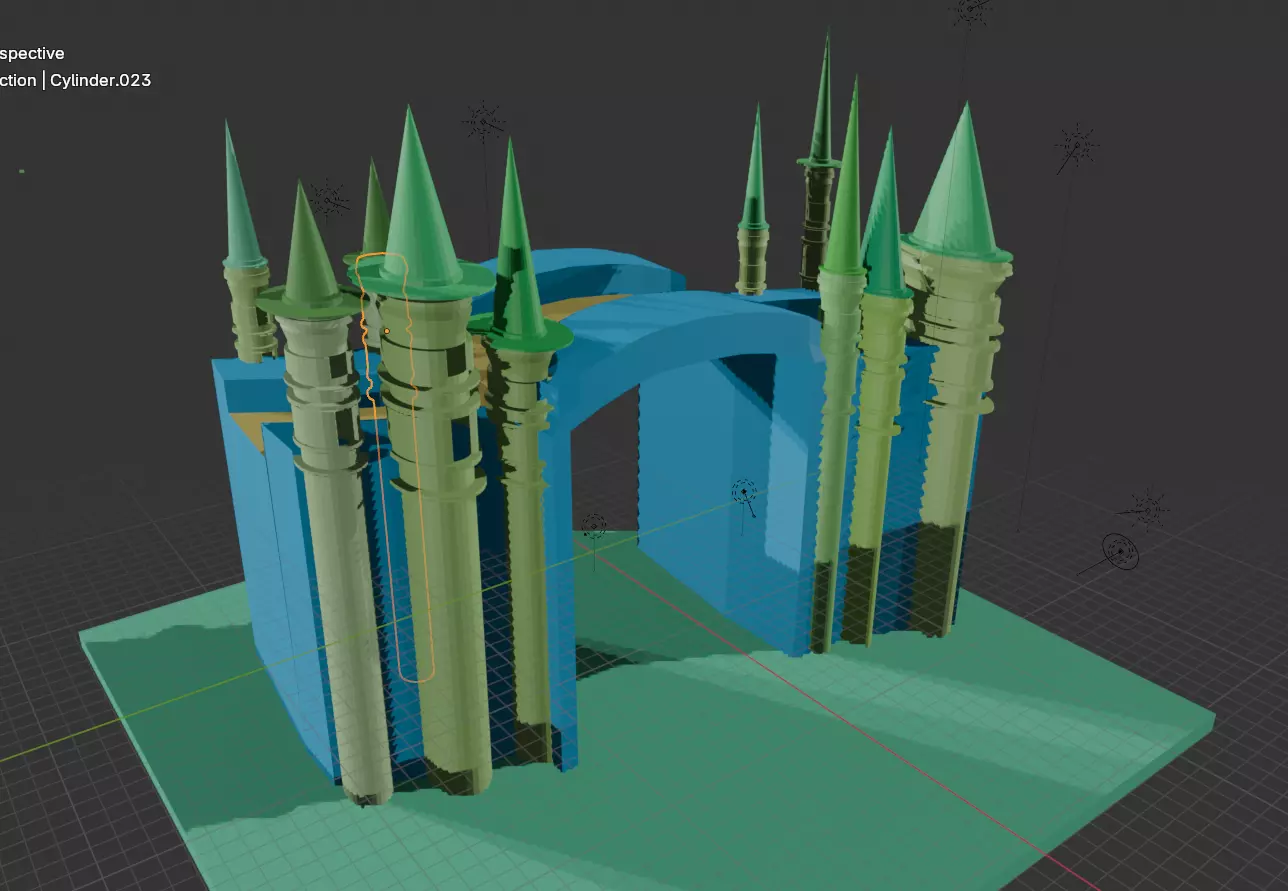 Game model 3d ready towers 3D print model_0