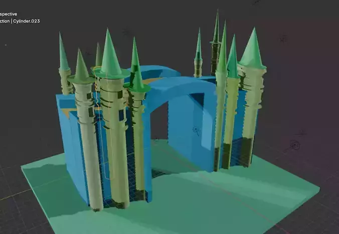 Game model 3d ready towers 3D print model