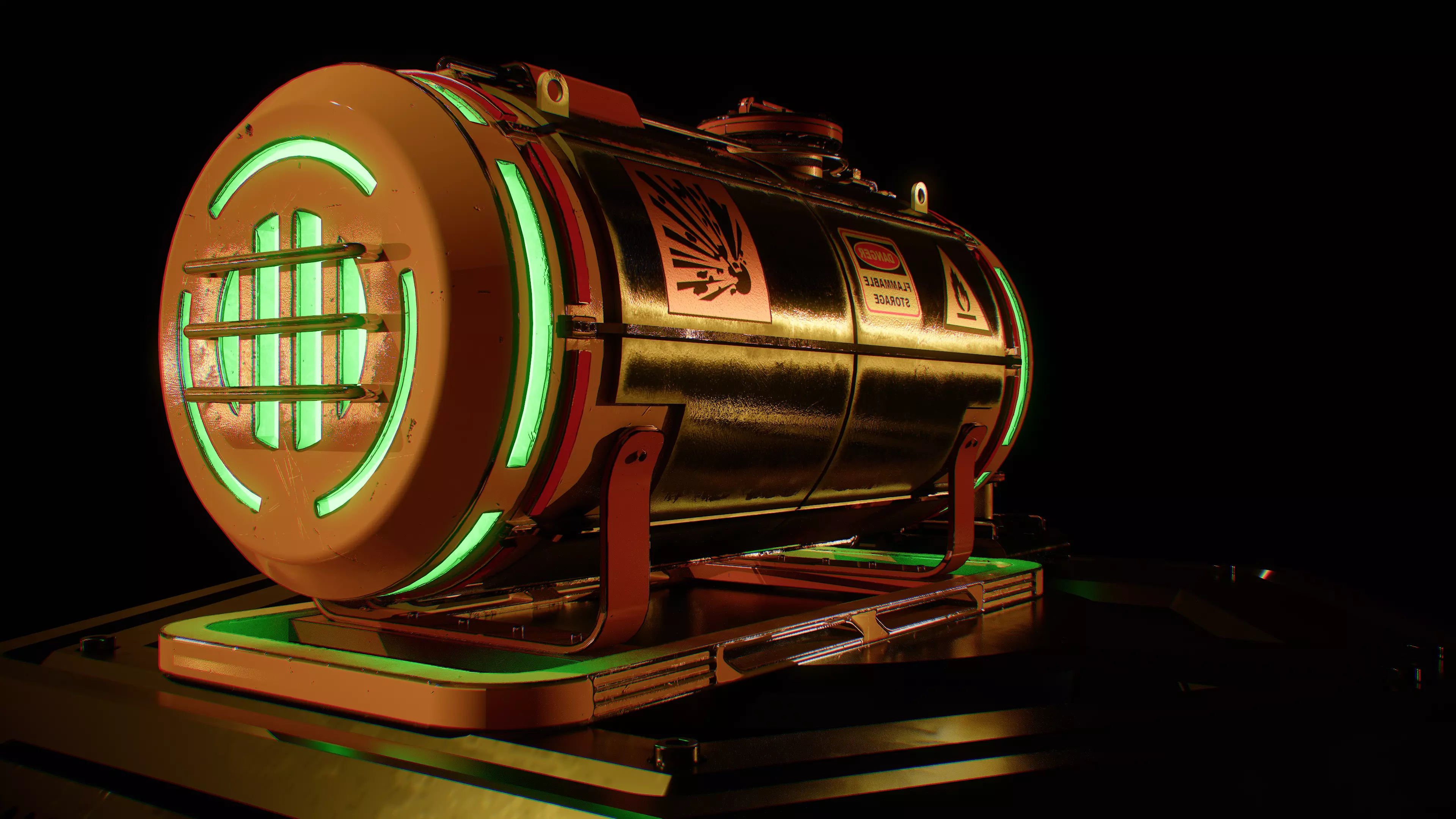 Sci-fi Gas Tank 3D model_5