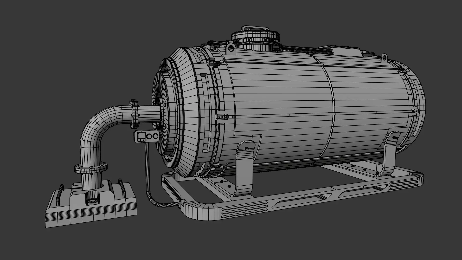 Sci-fi Gas Tank 3D model_20